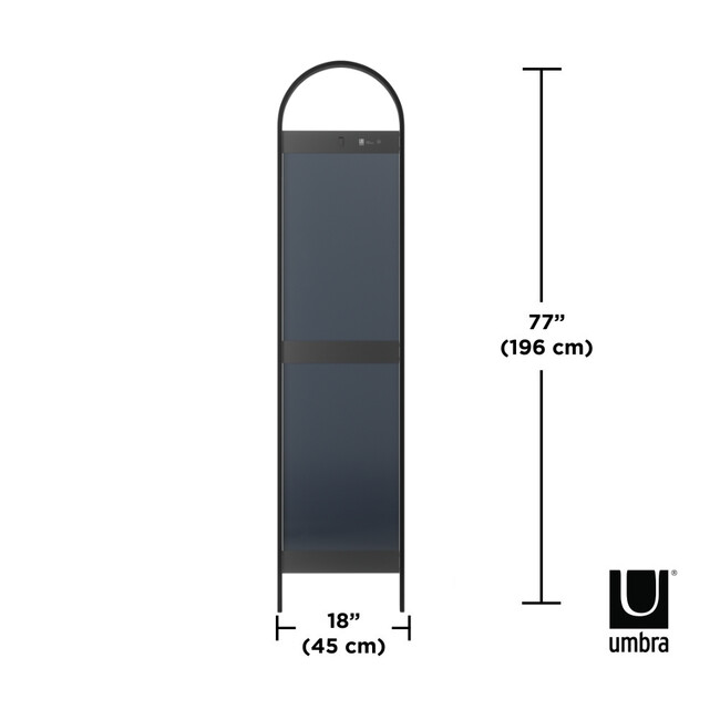 ベルウッド ラーニング ミラー 193x45cm ブラック 
