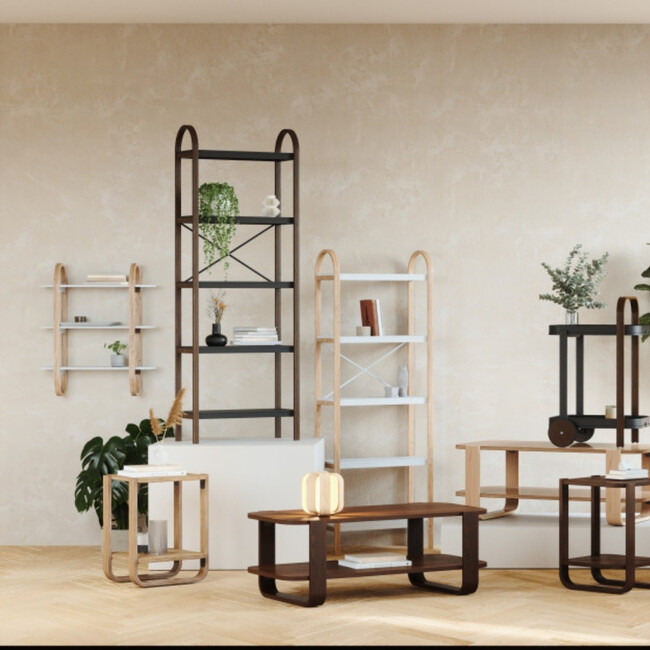 ベルウッド ウォールシェルフ ホワイト/ナチュラル 