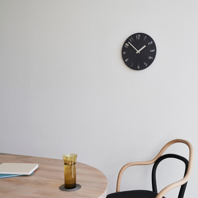 HIL22-10 DGY PANECO CLOCK　サンド・ダークグレー・ナンバー 