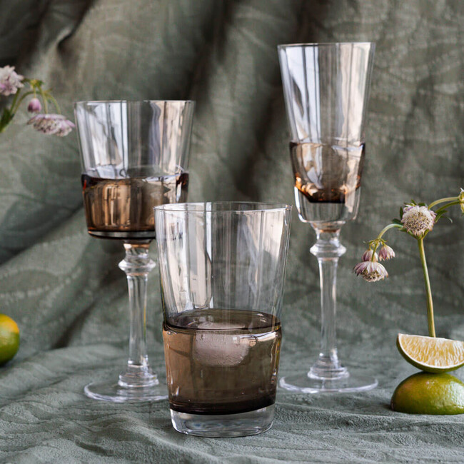 ミミアンバー 21cm レッドワイングラス 