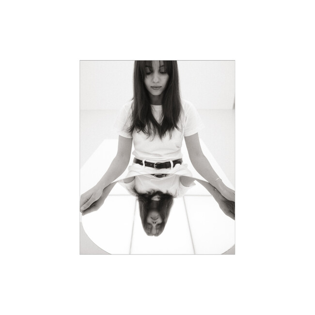 オーバルクッションミラー (ホワイト) 