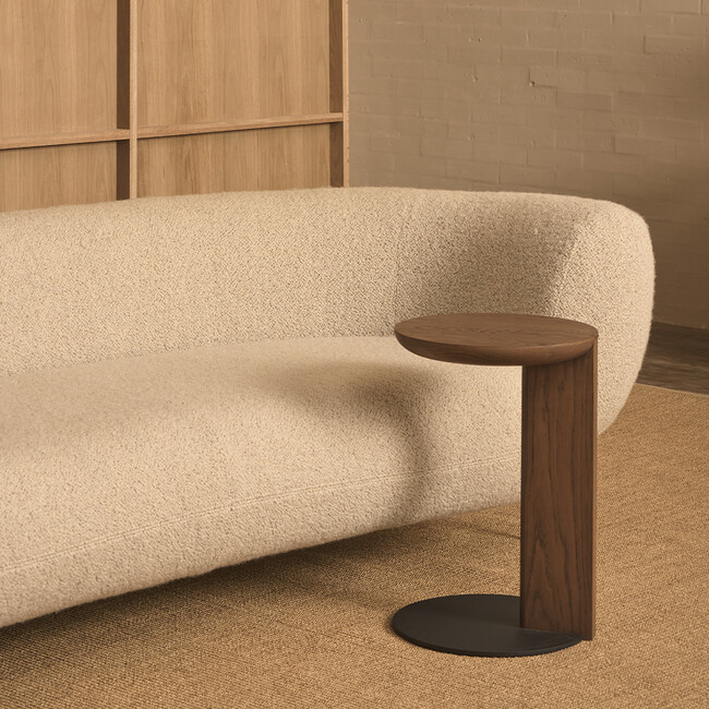 GUILD side table Espresso Oak-Black base 