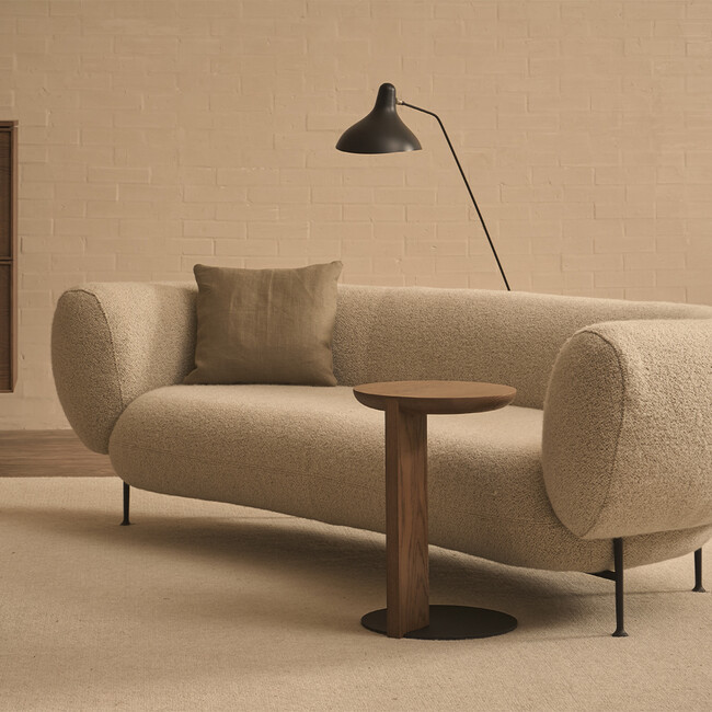 GUILD side table Espresso Oak-Black base 