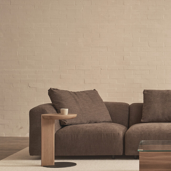 GUILD side table Light Oak-Black base 