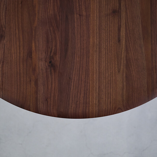 ウィルティック ハーフラウンド  ダイニングテーブル ヨコハギ無垢（ ウォールナット） 