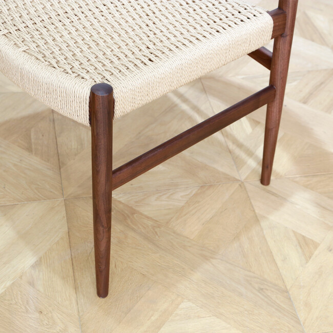 HS（エイチエス）ペーパーコード チェア（ウォールナット） 