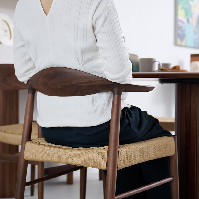 AL （エーエル）ペーパーコード チェア（ウォールナット） 