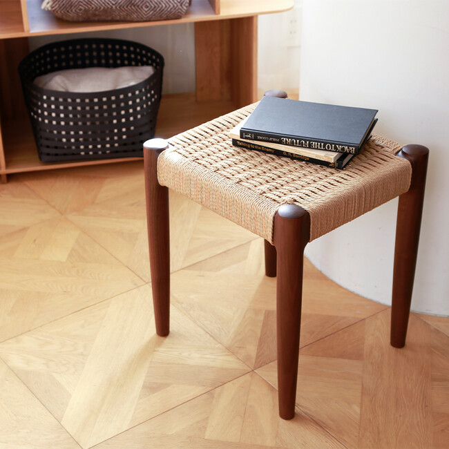 AL （エーエル）ペーパーコード スツール（ウォールナット） AL ウォールナット