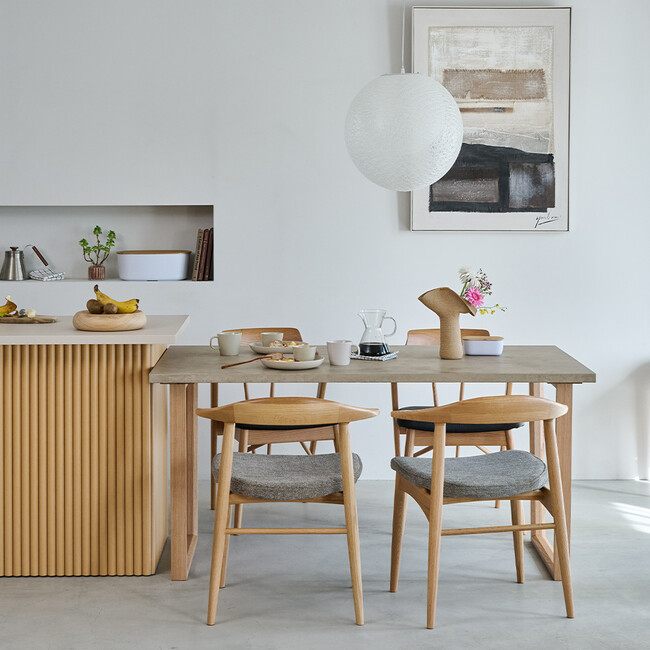 ウィルティック マティエラ塗装 ダイニングテーブル （横幅150 x 奥行85 cm） BE このページはW150cmの販売ページです。