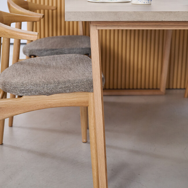 ウィルティック マティエラ塗装 ダイニングテーブル （横幅140 x 奥行80 cm） BE 