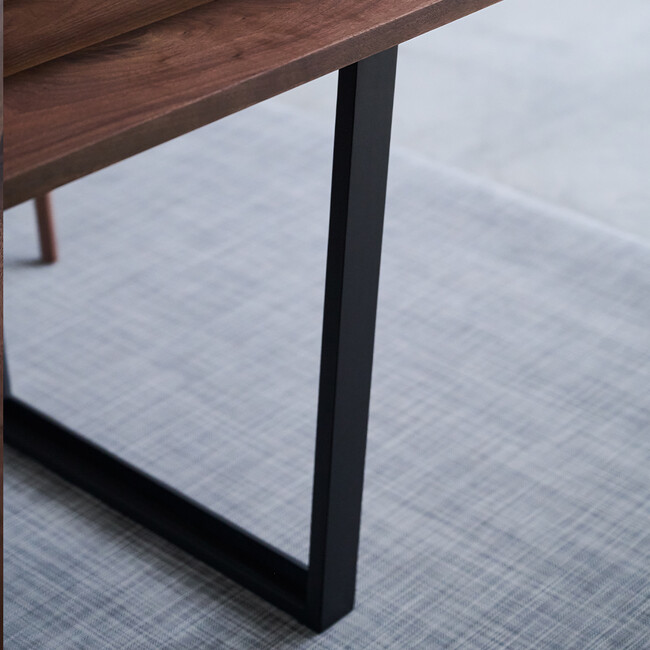 ウィルティック ヨコハギ無垢 ダイニングテーブル （横幅140 x 奥行80 cm） ウォールナット 