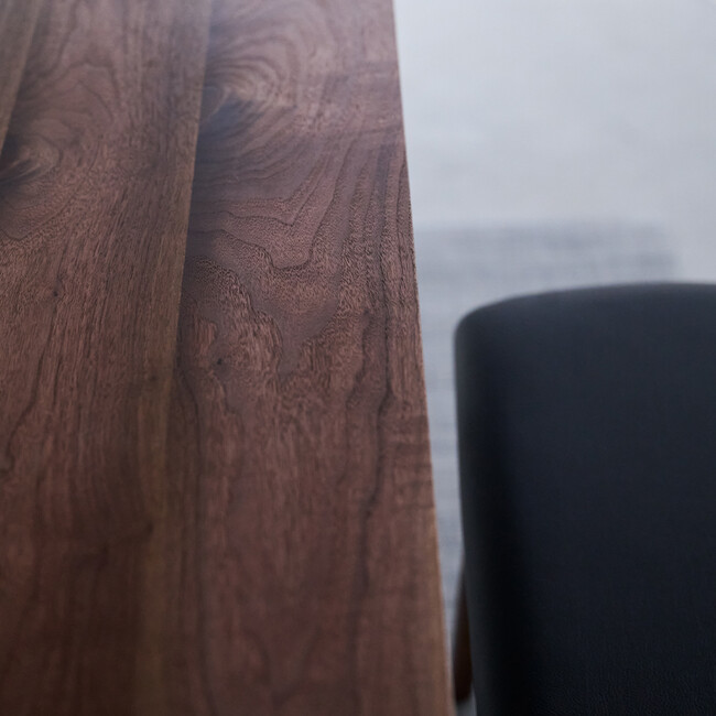 ウィルティック ヨコハギ無垢 ダイニングテーブル （横幅140 x 奥行80 cm） ウォールナット 