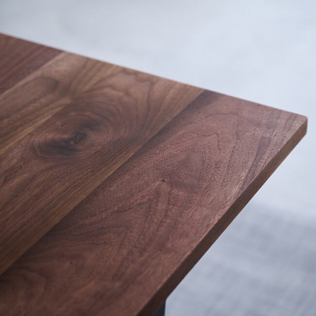 ウィルティック ヨコハギ無垢 ダイニングテーブル （横幅140 x 奥行80 cm） ウォールナット 