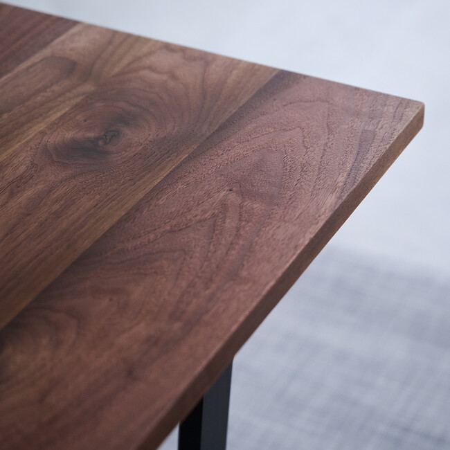 ウィルティック ヨコハギ無垢 ダイニングテーブル （横幅140 x 奥行80 cm） ウォールナット 