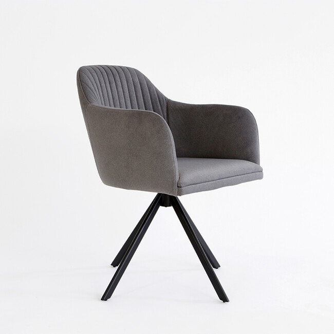 N-VISTA（エヌビスタ）チェア（アーム有）グレー アーム有　グレー