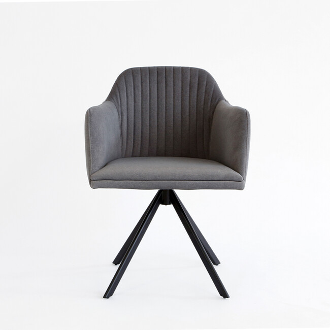 N-VISTA（エヌビスタ）チェア（アーム有）グレー 