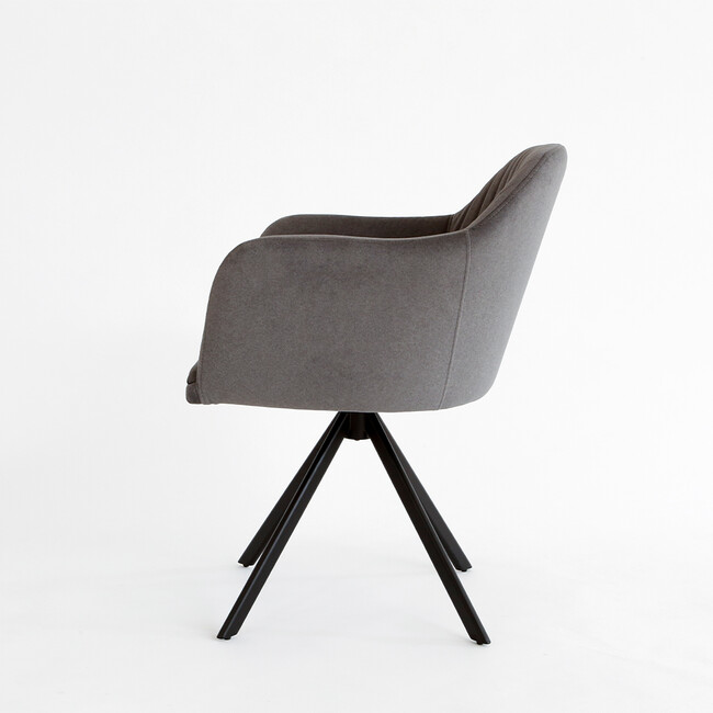 N-VISTA（エヌビスタ）チェア（アーム有）グレー 