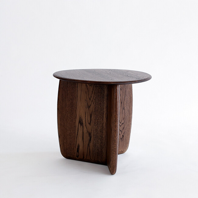 EDEN side table Espresso Oak top-Espresso Oak leg 