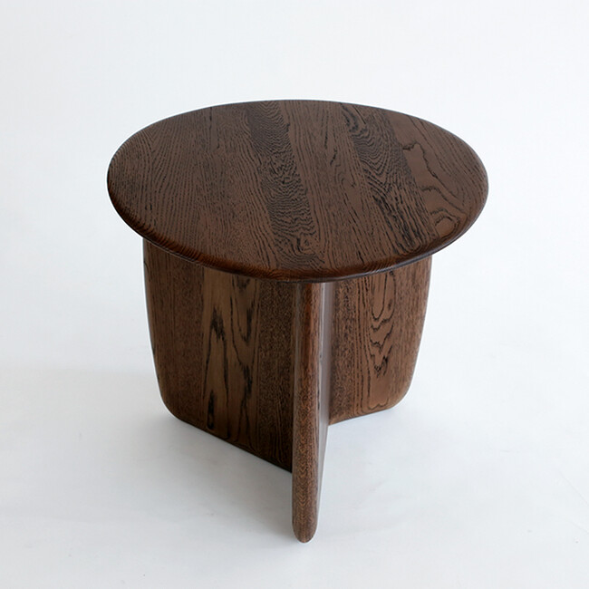 EDEN side table Espresso Oak top-Espresso Oak leg 