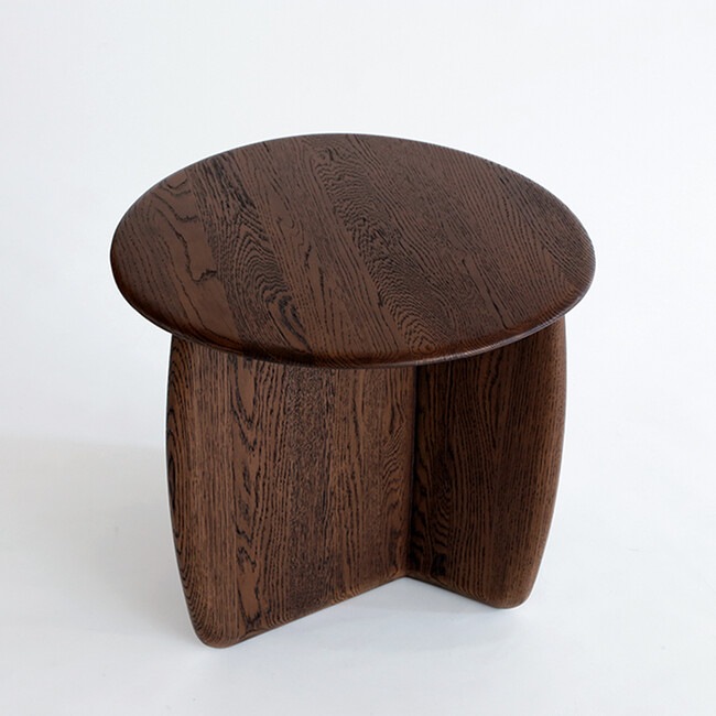 EDEN side table Espresso Oak top-Espresso Oak leg 