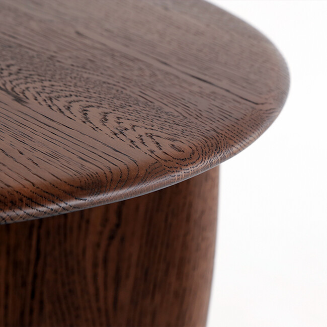 EDEN side table Espresso Oak top-Espresso Oak leg 