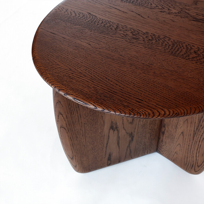 EDEN side table Espresso Oak top-Espresso Oak leg 