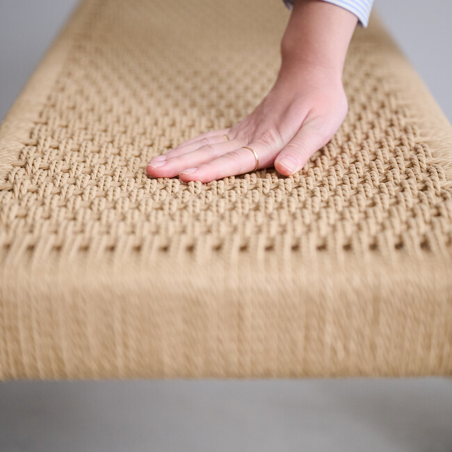 AL （エーエル）ペーパーコード ベンチ（ウォールナット） 