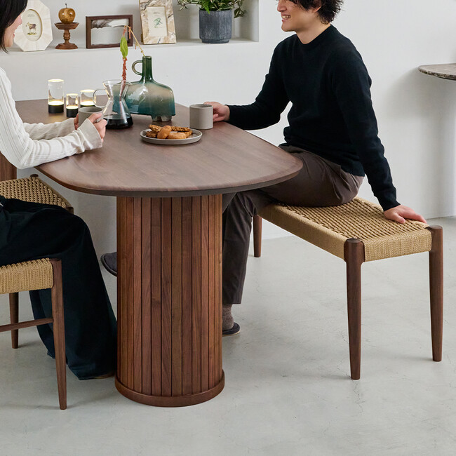 AL （エーエル）ペーパーコード ベンチ（ウォールナット） 