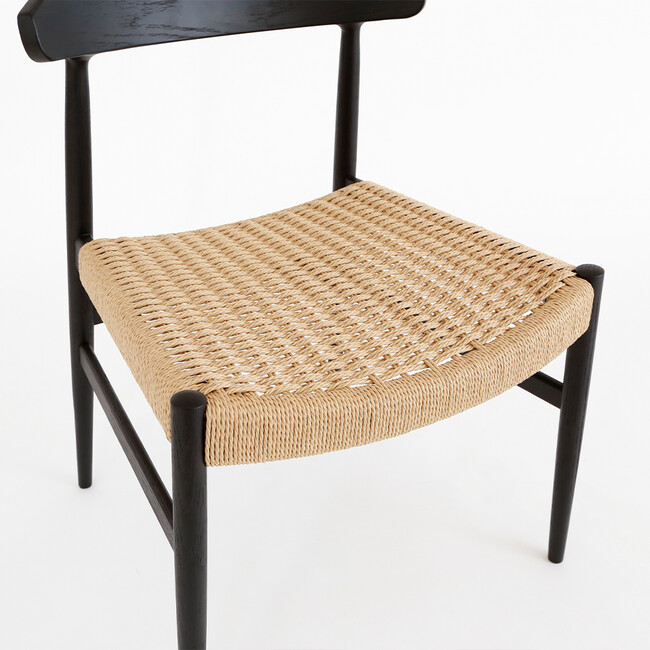 HS（エイチエス）ペーパーコード チェア（ブラック） 