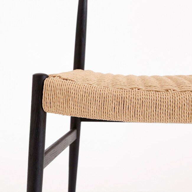 HS（エイチエス）ペーパーコード チェア（ブラック） 