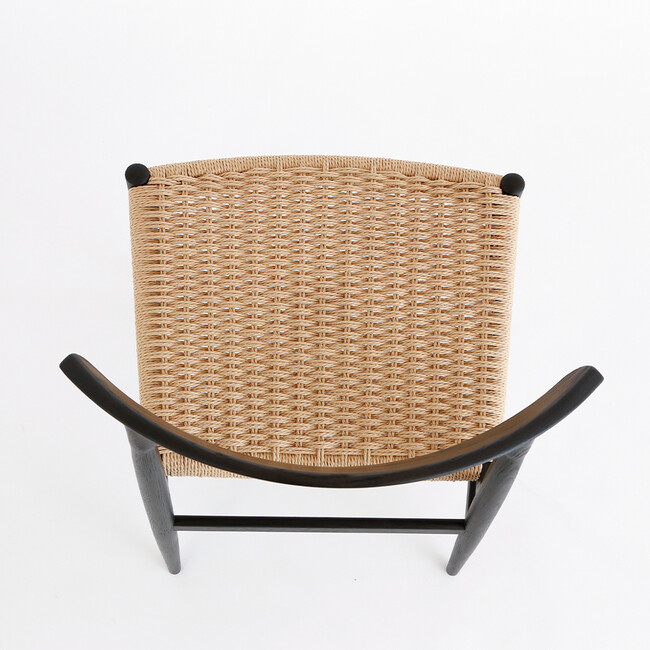 HS（エイチエス）ペーパーコード チェア（ブラック） 