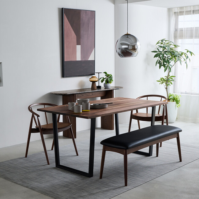 North（ノース） 120 ダイニングベンチ（ウォールナット） 