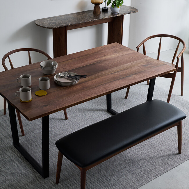 North（ノース） 100 ダイニングベンチ（ウォールナット） 