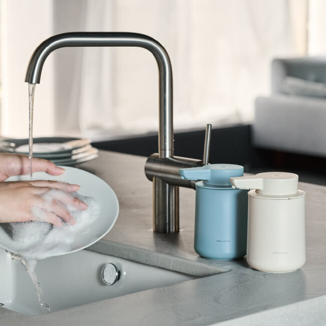 充電式オートディスペンサー【泡用】ナチュラルホワイト 