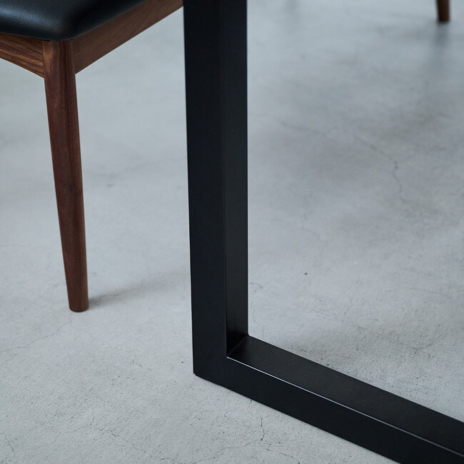 ウィルティック ヨコハギ無垢 ダイニングテーブル （横幅150 x 奥行85 cm） ウォールナット 