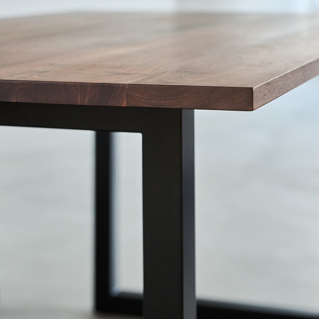 ウィルティック ヨコハギ無垢 ダイニングテーブル （横幅150 x 奥行85 cm） ウォールナット 