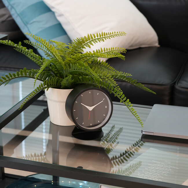 メタルクォーツ アラームクロック（ブラック） 