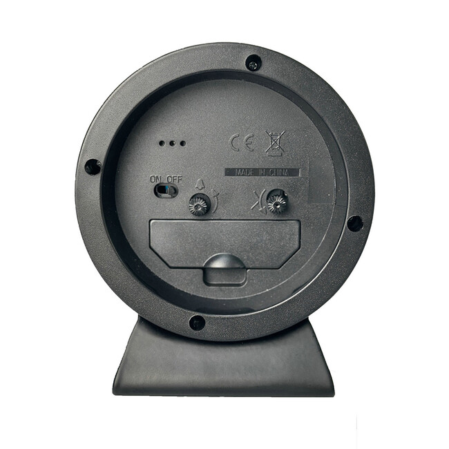 メタルクォーツ アラームクロック（ブラック） 