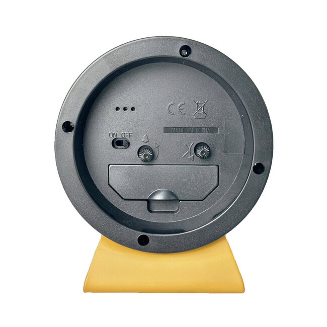 メタルクォーツ アラームクロック（イエロー） 