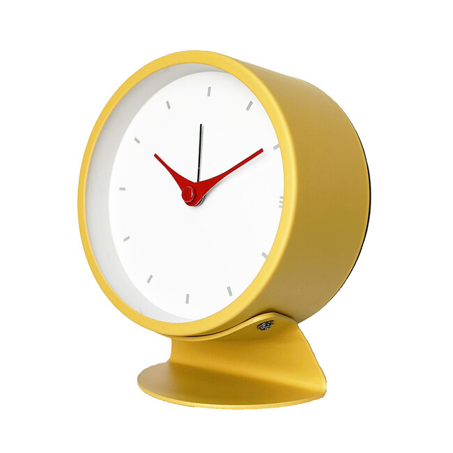 メタルクォーツ アラームクロック（イエロー） 