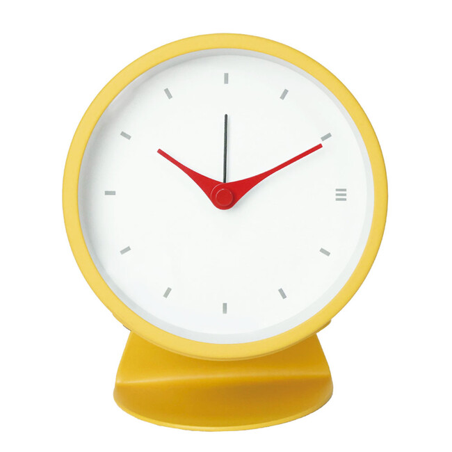 メタルクォーツ アラームクロック（イエロー） 