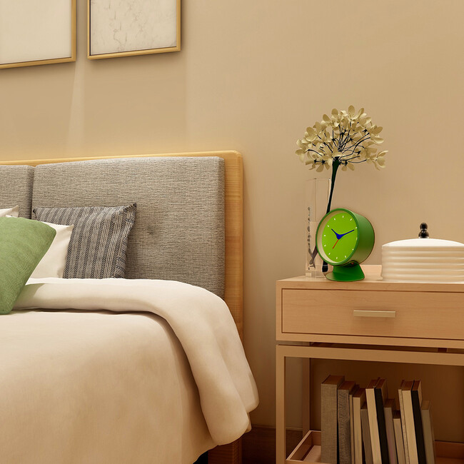 メタルクォーツ アラームクロック（グリーン） 