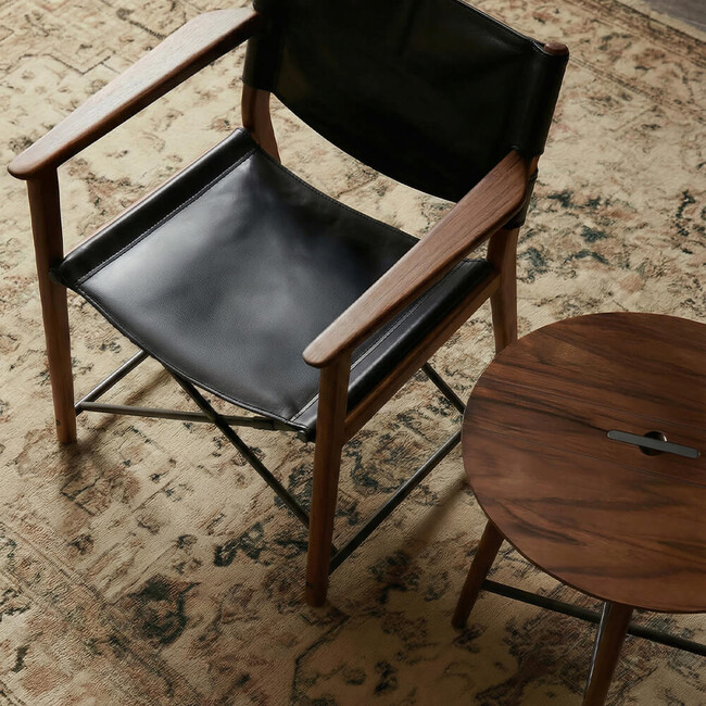 【限定】foxx chair（フォックス）Lounge Chair（ラウンジチェア） Deck BK Leather 