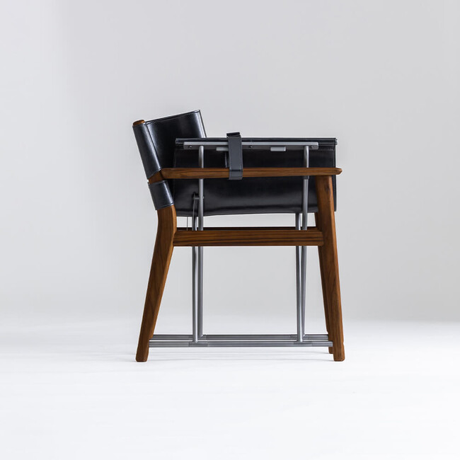 【限定】foxx chair（フォックス）Lounge Chair（ラウンジチェア） Deck BK Leather 