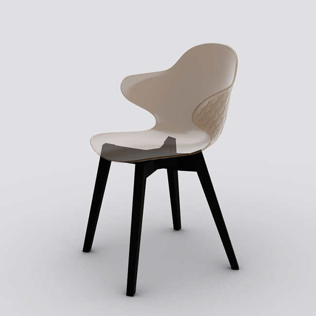 カリガリス サントロペ ダイニングチェア (木脚) ／ Calligaris SAINT TROPEZ Dining chair[CS1855] P276 P15L P276 イメージCG画像