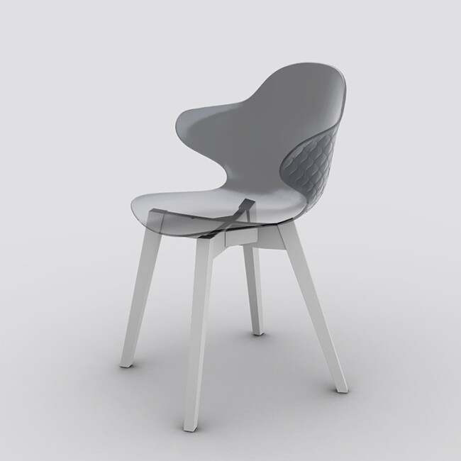 カリガリス サントロペ ダイニングチェア (木脚) ／ Calligaris SAINT TROPEZ Dining chair[CS1855] P266 P94 P266 イメージCG画像