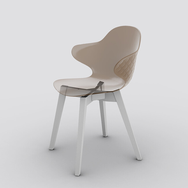 カリガリス サントロペ ダイニングチェア (木脚) ／ Calligaris SAINT TROPEZ Dining chair[CS1855] P276 P94 P276 イメージCG画像