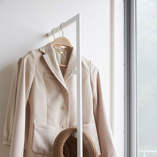 スリムコートハンガー ライン（ホワイト） 