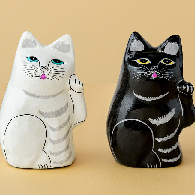 インドの招き猫（ホワイト） 