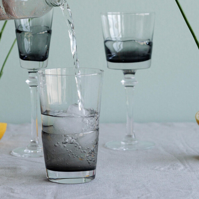 ミミグレー 21cm レッドワイングラス 